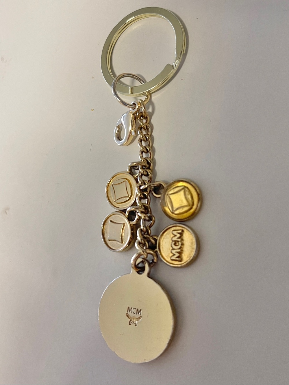 MCM Keychain/Bag Charm Gold-tone Dangles - Picture 2 of 4